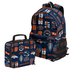 Рюкзак с ланч-боксом Denver Broncos Outerstuff Set