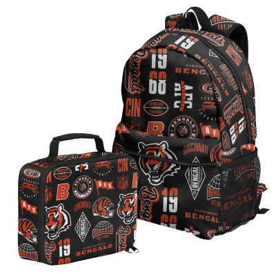 Рюкзак с ланч-боксом Cincinnati Bengals Outerstuff Set