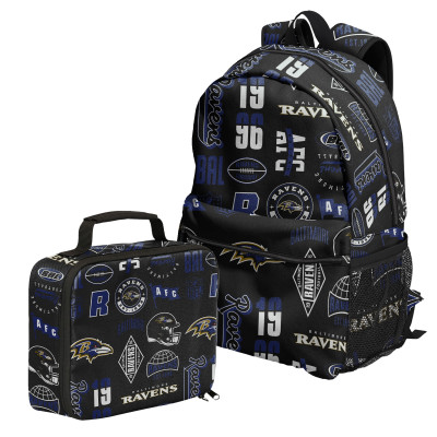 Baltimore Ravens Outerstuff Backpack and Lunchbox Set