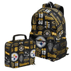 Рюкзак с ланч-боксом Pittsburgh Steelers Outerstuff Set