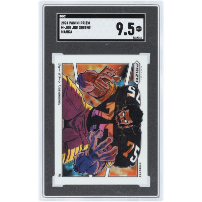 Карточка Joe Greene Pittsburgh Steelers 2024 Panini Prizm Manga Case Hit #M-JGR SGC Authenticated 9.5