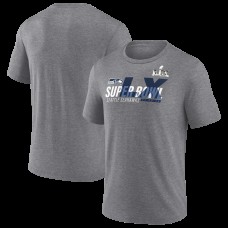 Seattle Seahawks Heather Gray Super Bowl LX Made It Tri-Blend T-Shirt Seattle Seahawks Heather Gray Super Bowl LX Made It Tri-Blend T-Shirt