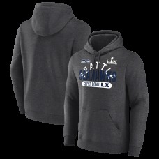 Seattle Seahawks Heather Charcoal Super Bowl LX Game Plan Hoodie Seattle Seahawks Heather Charcoal Super Bowl LX Game Plan Hoodie