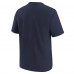 Подростковая New England Patriots Nike Navy 2025 AFC Champions Glory Shield Helmet T-Shirt
