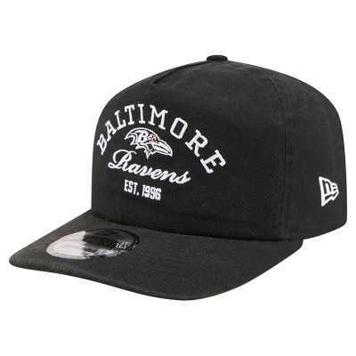 Бейсболка Baltimore Ravens New Era Black Stacked 19TWENTY