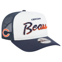 Бейсболка Chicago Bears New Era White/Navy Foam A-Frame 9FIFTY Snapback