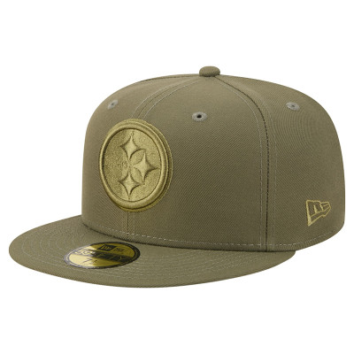 Бейсболка Pittsburgh Steelers New Era Olive Color Pack 59FIFTY