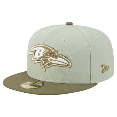 Бейсболка Baltimore Ravens New Era Light Green/Olive Color Pack 59FIFTY