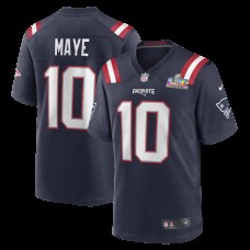 New England Patriots Drake Maye Nike Navy Super Bowl LX Patch Game Jersey New England Patriots Drake Maye Nike Navy Super Bowl LX Patch Game Jersey