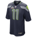 Игровая джерси Seattle Seahawks Jaxon Smith-Njigba Nike College Navy Super Bowl LX Patch Game
