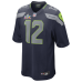 Игровая джерси Seattle Seahawks 12s Nike College Navy Super Bowl LX Patch Game