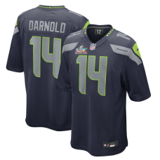 Seattle Seahawks Sam Darnold Nike College Navy Super Bowl LX Patch Game Jersey Seattle Seahawks Sam Darnold Nike College Navy Super Bowl LX Patch Game Jersey