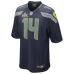 Seattle Seahawks Sam Darnold Nike College Navy Super Bowl LX Patch Game Jersey