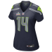  Женская игровая джерси Seattle Seahawks Sam Darnold Nike College Navy Super Bowl LX Patch Game