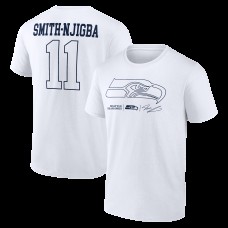 Seattle Seahawks Jaxon Smith-Njigba White Tonal Name & Number T-Shirt