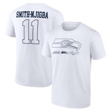 Seattle Seahawks Jaxon Smith-Njigba White Tonal Name & Number T-Shirt