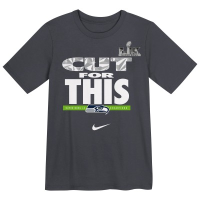 Preschool Seattle Seahawks Nike Charcoal Super Bowl LX Champions Parade T-Shirt