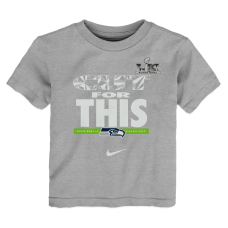 Футболка Toddler Seattle Seahawks Nike Charcoal Super Bowl LX Champions Parade 