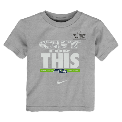 Футболка Toddler Seattle Seahawks Nike Charcoal Super Bowl LX Champions Parade 