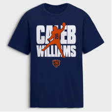 Футболка Chicago Bears Caleb Williams Navy Silo Футболка Chicago Bears Caleb Williams Navy Silo