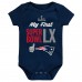 Newborn New England Patriots Outerstuff Navy Super Bowl LX My First Bodysuit