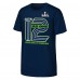 Подростковая Seattle Seahawks Fanatics College Navy Super Bowl LX Champions Hometown Collection T-Shirt