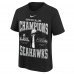 Подростковая Seattle Seahawks Nike Black Super Bowl LX Champions Locker Room Trophy Collection Authentic T-Shirt