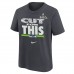 Подростковая Seattle Seahawks Nike Charcoal Super Bowl LX Champions Parade T-Shirt