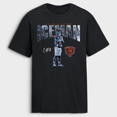 Футболка Chicago Bears Caleb Williams Black Iceman