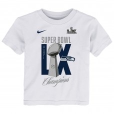 Toddler Seattle Seahawks Nike White Super Bowl LX Champions Heavy Chill T-Shirt