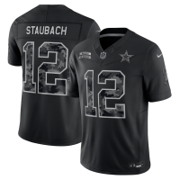 Джерси Roger Staubach Dallas Cowboys Nike 2026 Salute to Service Retired Stitched Limited - Black