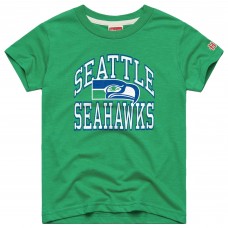 Подростковая футболка Seattle Seahawks Homage Green Arch Tri-Blend