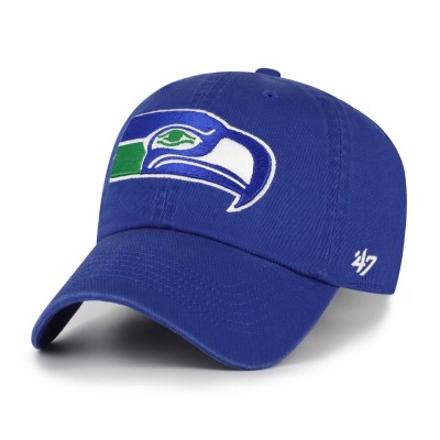 Бейсболка Seattle Seahawks 47 Royal Clean Up Throwback
