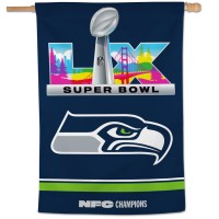 Seattle Seahawks WinCraft 2025 NFC Champions Single-Sided 28 x 40 Vertical Banner
