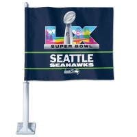 Seattle Seahawks WinCraft 2025 NFC Champions Double-Sided Car Flag