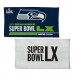 Seattle Seahawks WinCraft 2025 NFC Champions Locker Room On-Field Double-Sided 22 x 42 Celebration Towel