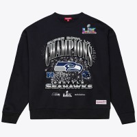 Женская Seattle Seahawks Mitchell & Ness Black Super Bowl LX Champions Sweatshirt