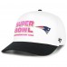 Бейсболка New England Patriots 47 White/Black Super Bowl LX Stacked Hitch
