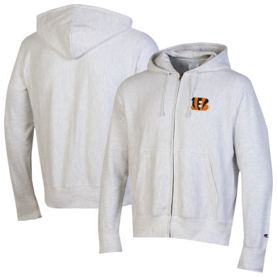 Толстовка Cincinnati Bengals Champion Gray Reverse Weave Full-Zip