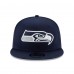 Бейсболка Seattle Seahawks New Era College Navy Super Bowl LX Side Patch 9FIFTY Snapback