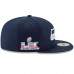 Бейсболка Seattle Seahawks New Era College Navy Super Bowl LX Side Patch 59FIFTY