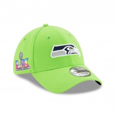 Бейсболка Seattle Seahawks New Era Neon Green Super Bowl LX 39THIRTY Бейсболка Seattle Seahawks New Era Neon Green Super Bowl LX 39THIRTY