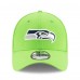 Бейсболка Seattle Seahawks New Era Neon Green Super Bowl LX 39THIRTY