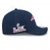 Бейсболка New England Patriots New Era Navy Super Bowl LX Side Patch 9FORTY M-Crown