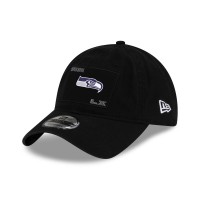 Бейсболка Seattle Seahawks New Era Black Super Bowl LX 9TWENTY