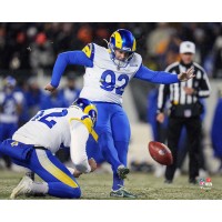 Harrison Mevis Los Angeles Rams Unsigned Fanatics Authentic 2025 NFC Divisional Round Game-Winning Field Goal Photograph
