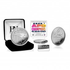 New England Patriots Highland Mint 2025 AFC Champions Silver Coin New England Patriots Highland Mint 2025 AFC Champions Silver Coin