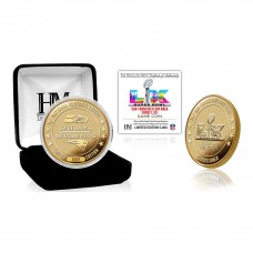 New England Patriots vs. Seattle Seahawks Highland Mint Super Bowl LX Matchup Gold Game Coin New England Patriots vs. Seattle Seahawks Highland Mint Super Bowl LX Matchup Gold Game Coin