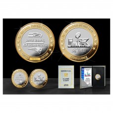 New England Patriots vs. Seattle Seahawks Super Bowl LX Matchup Dueling Two-Tone Game Coin New England Patriots vs. Seattle Seahawks Super Bowl LX Matchup Dueling Two-Tone Game Coin