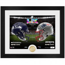 New England Patriots vs. Seattle Seahawks Highland Mint Super Bowl LX Matchup 13 x 16 Bronze Coin Photo Mint New England Patriots vs. Seattle Seahawks Highland Mint Super Bowl LX Matchup 13 x 16 Bronze Coin Photo Mint